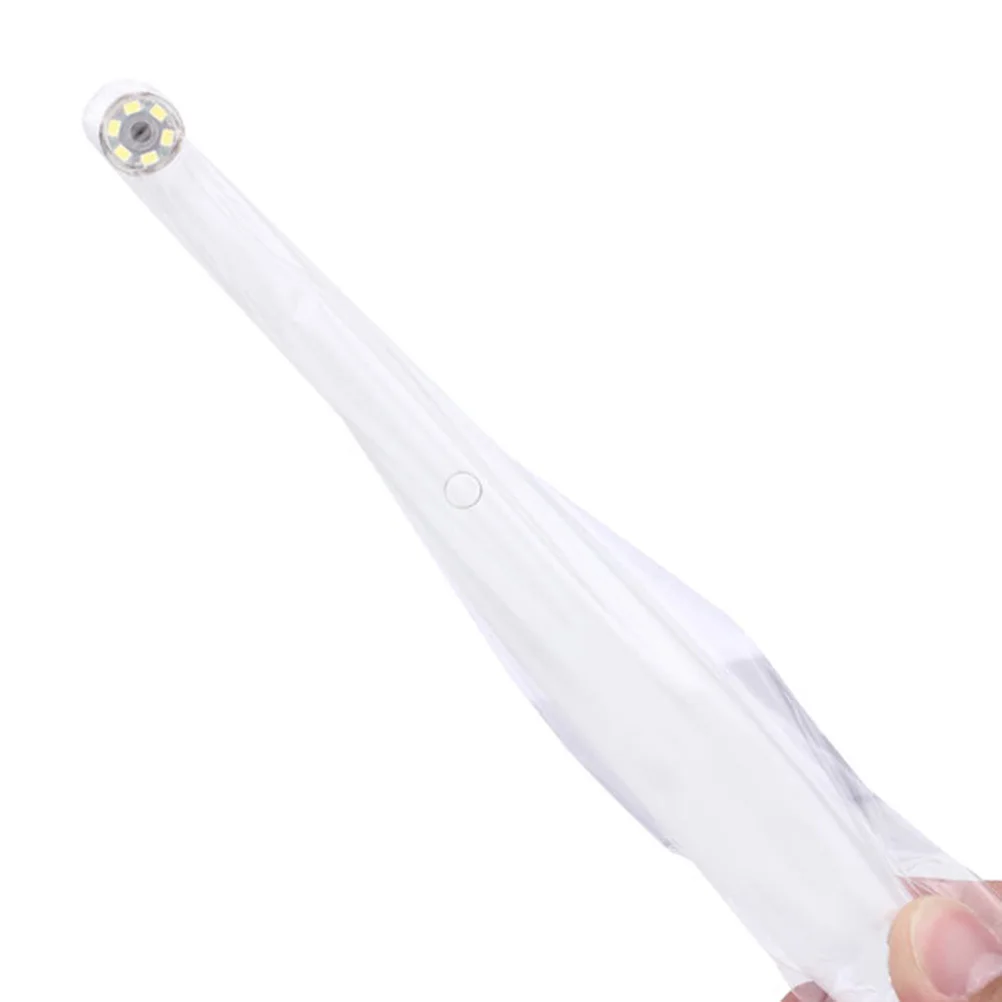 500pcs Disposable Handle Sleeves For Oral Mirror Clear Plastic Covers Lightweight Safety Protection Cover Protective