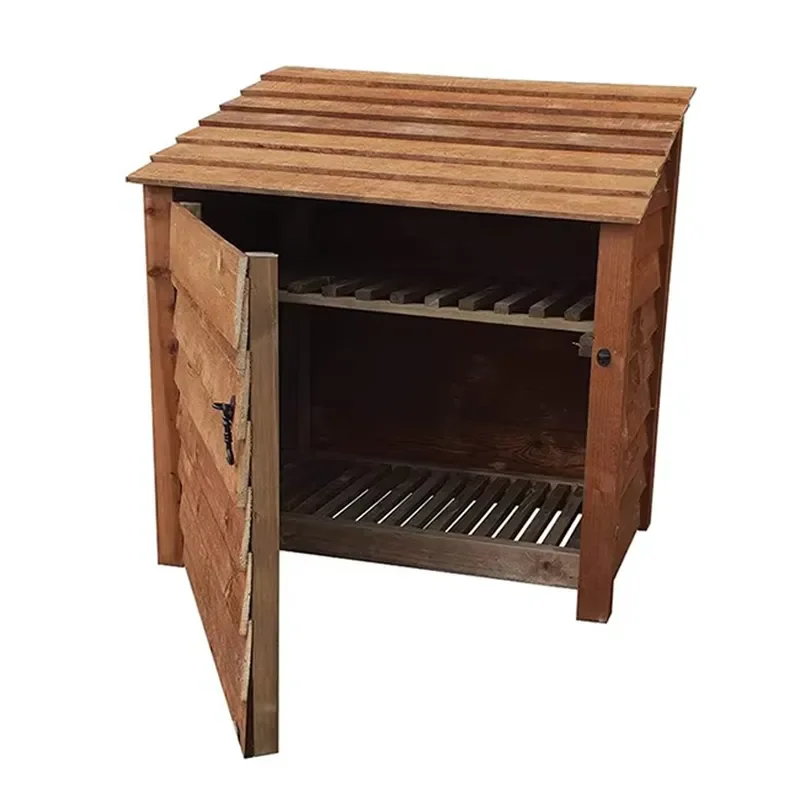 Eco-friendly Firewood Rack Easily Assembled Tiny House Pressure Treated Wood Shed Chinese Fir Firewood Rack