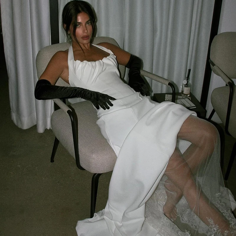 Eightree 2026 الأميرة حورية البحر فساتين الزفاف الرسن الرقبة عارية الذراعين الدانتيل الساتان فستان الزفاف الكرة فساتين حفلات مخصصة