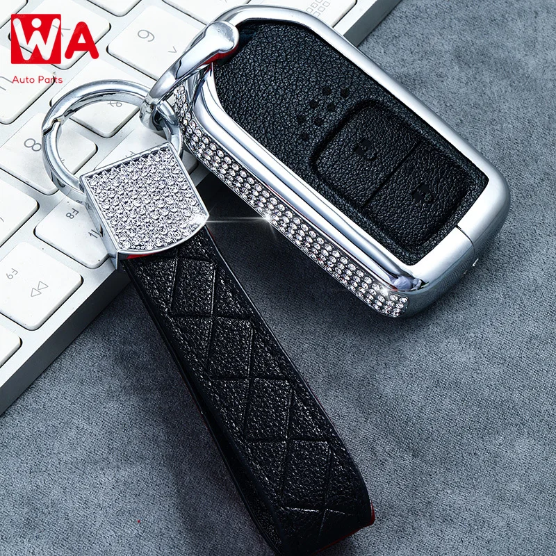 

Luxury Diamond Car Remote Key Case Key Cover For Honda Accord Civic 2018 2019 Odyssey CRV Pilot HRV Vezel City Keyless Entry