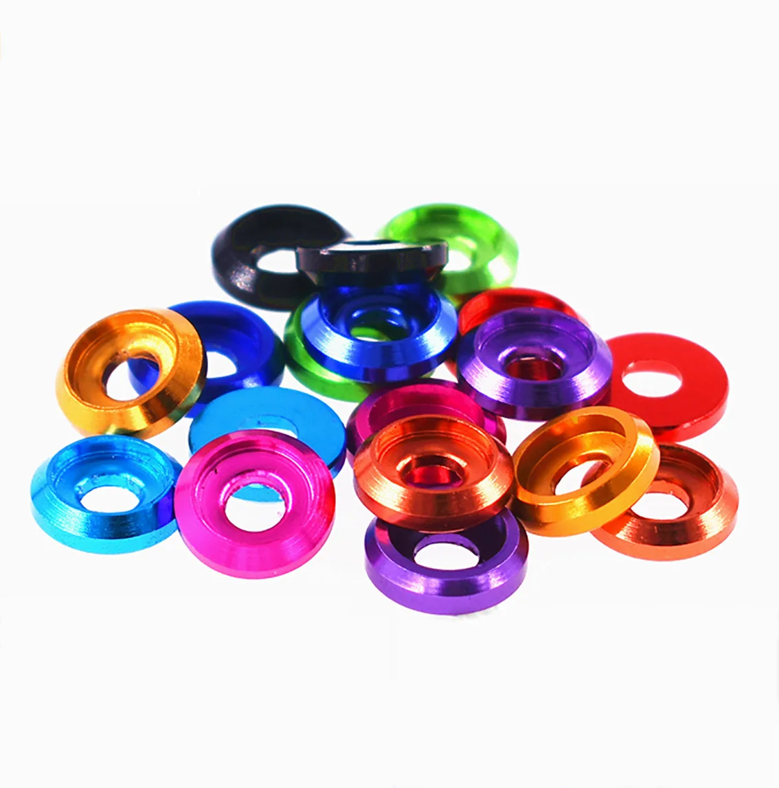 5 Stuks M2 M2.5 M3 M4 M5 M6 Kleurrijke Cup Head Washer Aluminium 6061 Cap Hoofd Pakking voor RC Model DIY Onderdelen