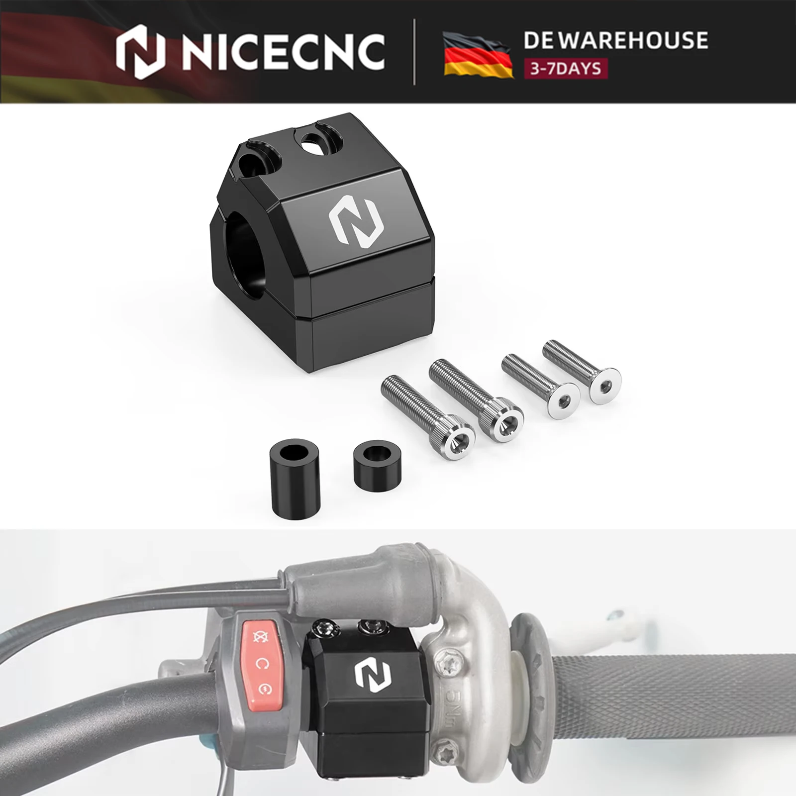 Kit de protection du maître-cylindre de frein NICECNC pour Husqvarna Braktec TE 300 250 FE 350 450 501 2022-2024 TX300 FX350 FX450 2023