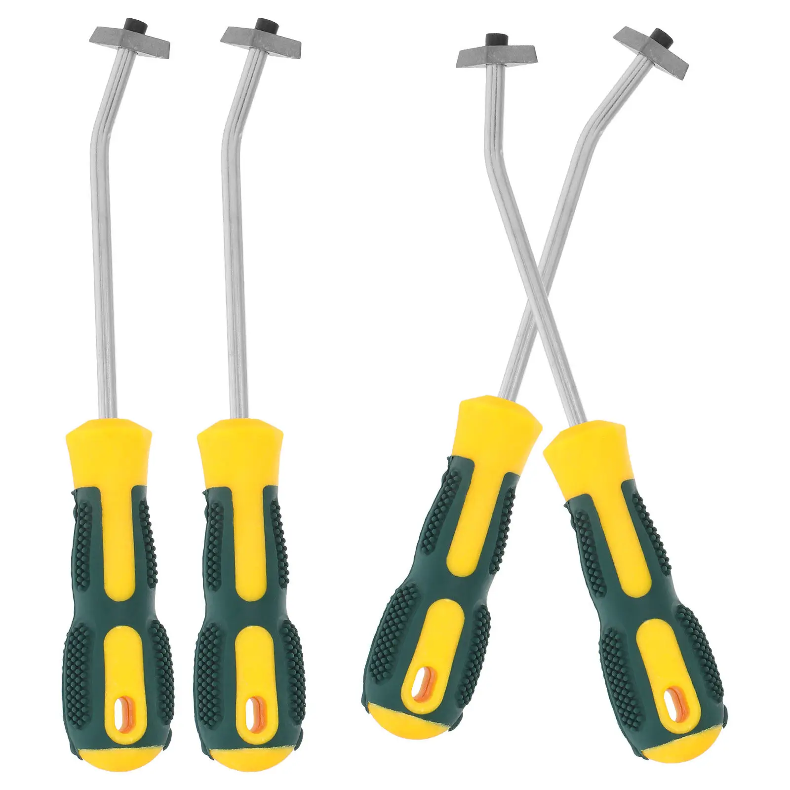 4Pcs Tile Grout Removal Tool Sturdy Rubber Alloy Tungsten Steel Multi-Function Grout Scraper for Ceramic Tile Gaps Kitchen