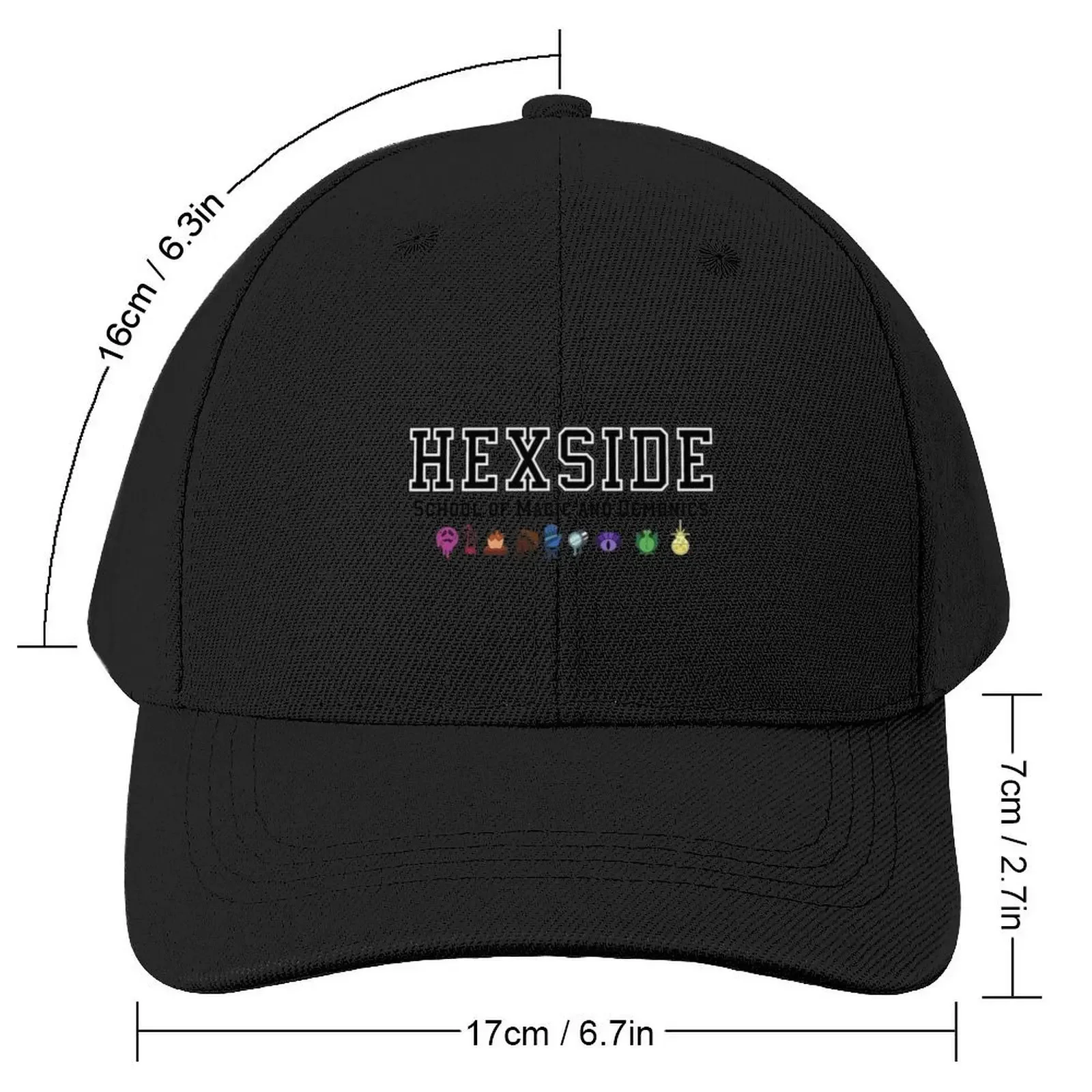 Hexside School Logo (w/ covens) Baseball Cap Beach Sports Cap Hip Hop For Men Women's