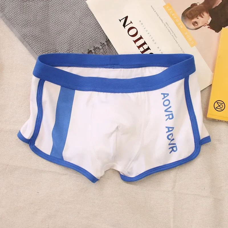 Boxers Men Fashion Cotton Breathable Underwear Home Underpants Men Loose Boxer U Convex Pouch Arrow Panties Calzoncillos Hombre
