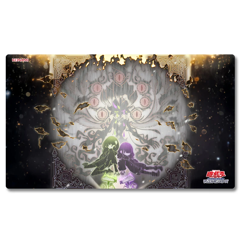 Tapis de jeu Yugioh Sinful Spoils de la forêt blanche Yu-Gi-Oh! Tapis de jeux de cartes à collectionner TCG OCG, plaque de duel, tapis de souris en caoutchouc