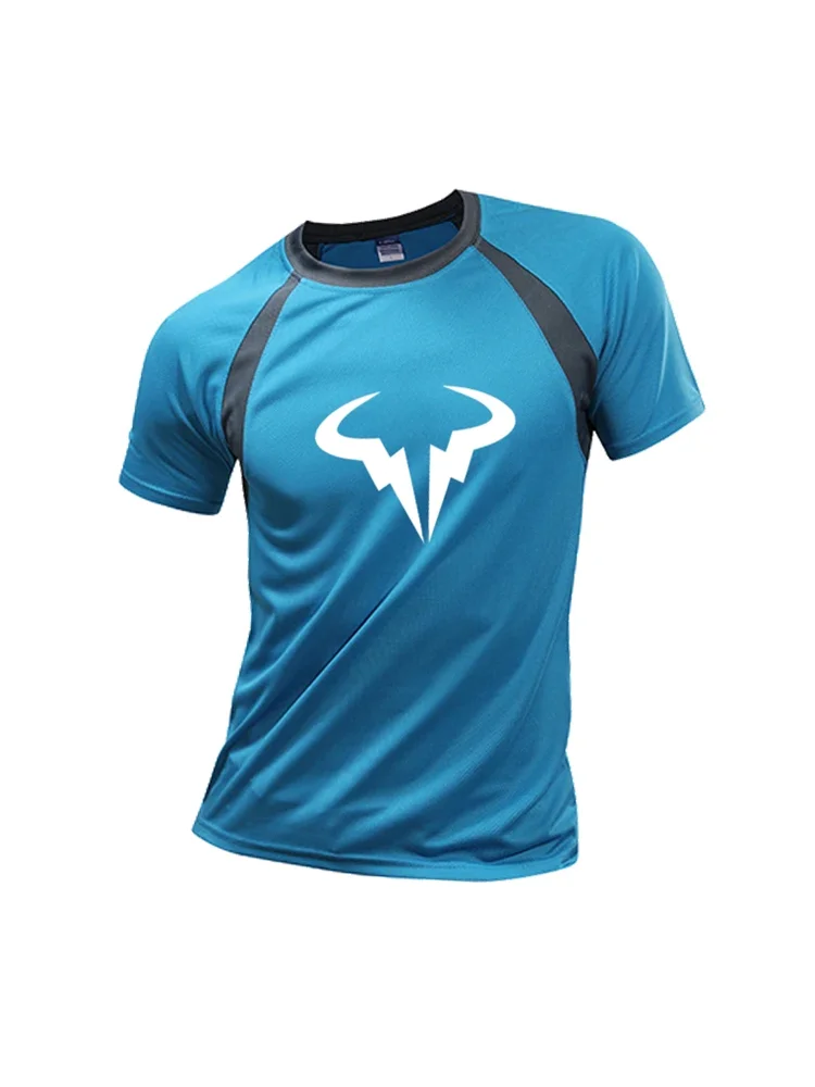 2025-26 رافائيل نادال شعار تي شيرت للرجال القطن المتضخم تي شيرت الرجال قصيرة الأكمام طاقم الرقبة ملابس الصيف بلايز #3