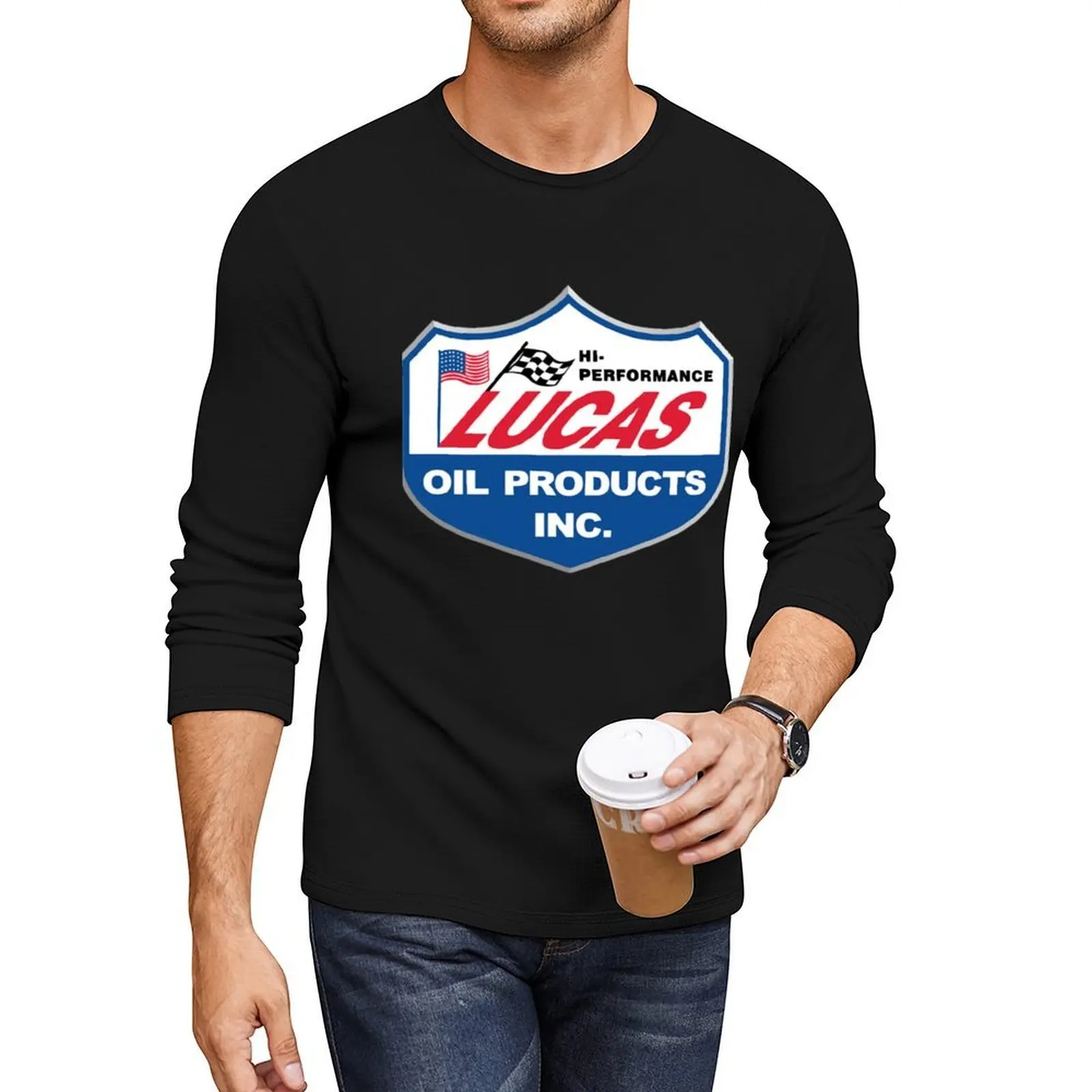 

Lucas Oil Racing Long T-Shirt oversized t shirts quick-drying t-shirt boys white t custom mens plain