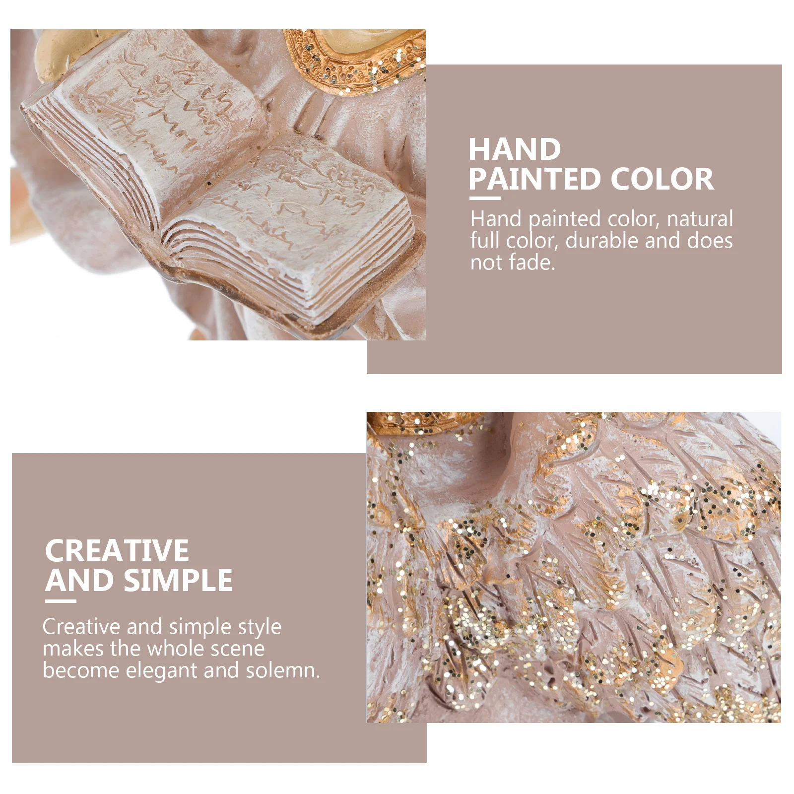 

1Pcs Creative Angel Holder Resin Sculpture Decorative Candlestick for Wedding Engagement Party Decoration