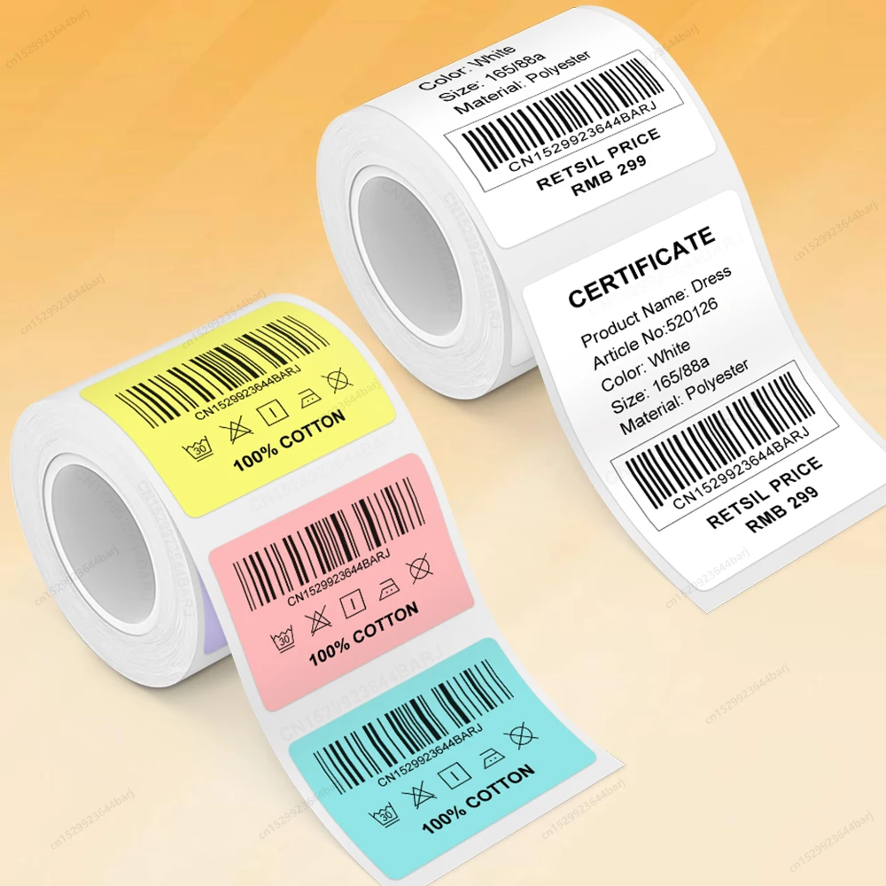 

1 рулон X2, лента для этикеток, совместимая с Phomemo M110 M220 M200 P50 E210, самоклеящаяся лента для принтера этикеток 50*30 мм 50*80 мм, термонаклейка для этикеток