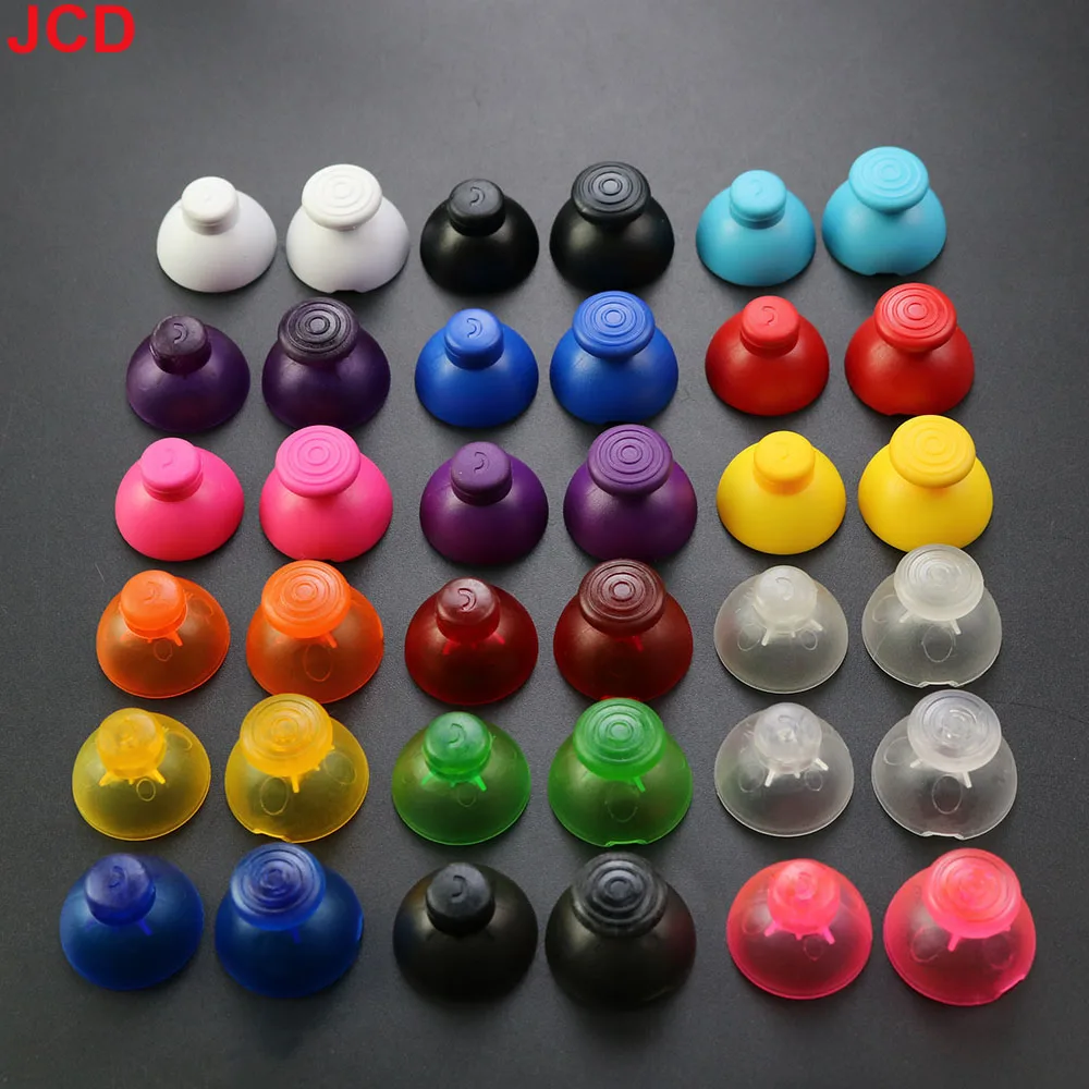 JCD 1 Set Left And Right Replacement Analog Joystick Thumb Stick Silicone Cap For GameCube For NGC /GC Controller