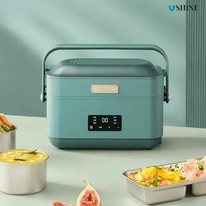 

Electric Lunch Box - Stainless Steel Liner. Steaming & Heat Preservation. Can Be Heated. Plug-in for Hot Meals