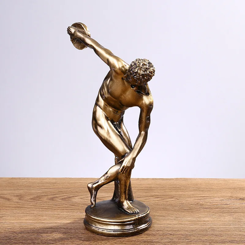 

Скандинавская фигура, художественная статуя, скульптура Discus Thrower, спортивная фигурка, фигурки, домашний офис, книжная полка, аксессуары для украшения рабочего стола