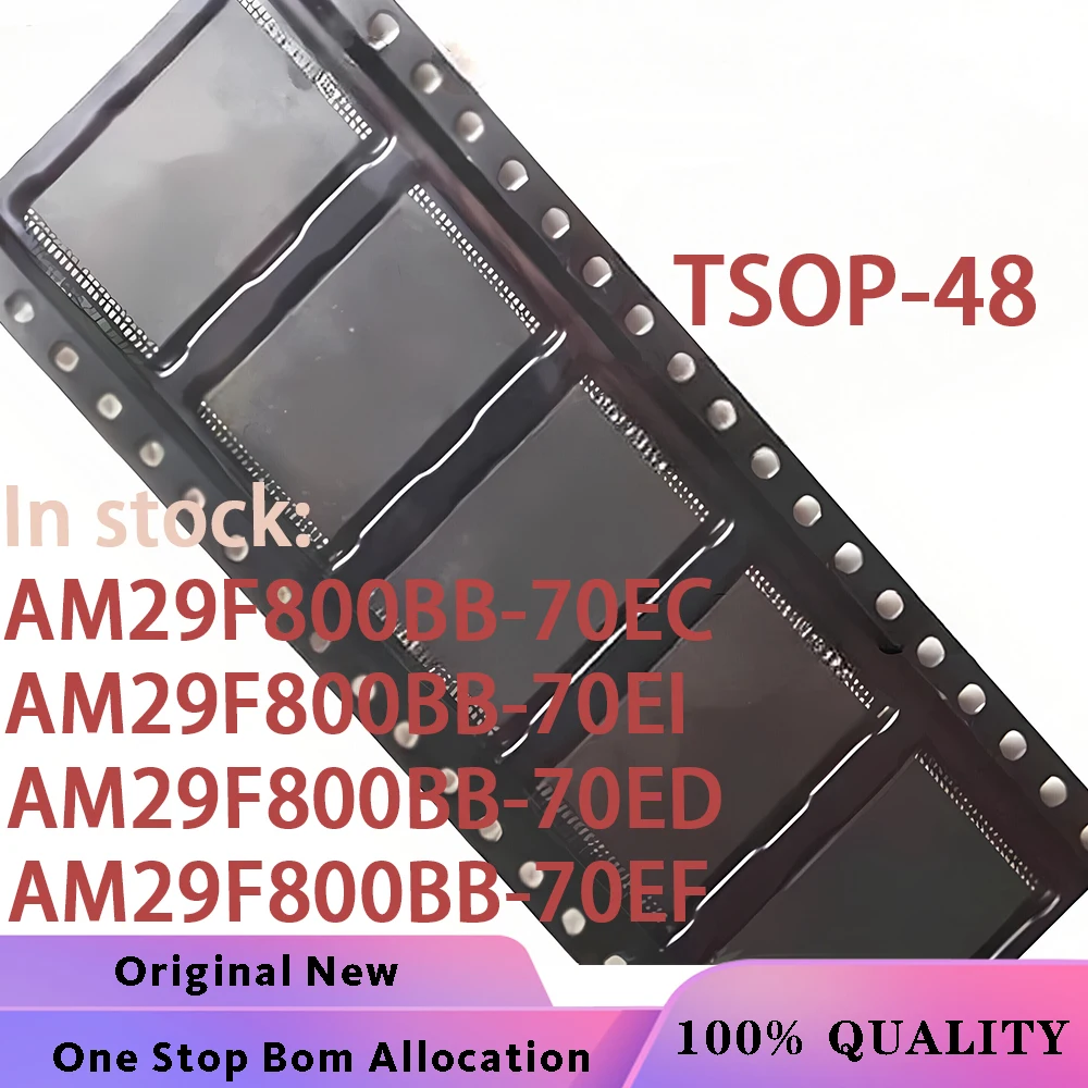 (5PCS) 100% New AM29F800BB-70EC AM29F800BB-70EI AM29F800BB-70ED AM29F800BB-70EF TSOP48 AM29F800BB AM29F800 29F800BB