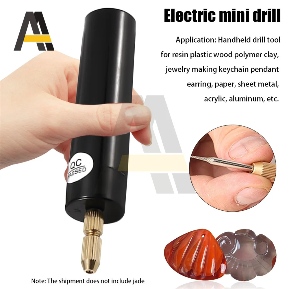 Mini Handheld Miniature Electric Drill for Pearl Epoxy Resin Jewelry Making USB Cable Wood Craft Tools Small Electric Grinder