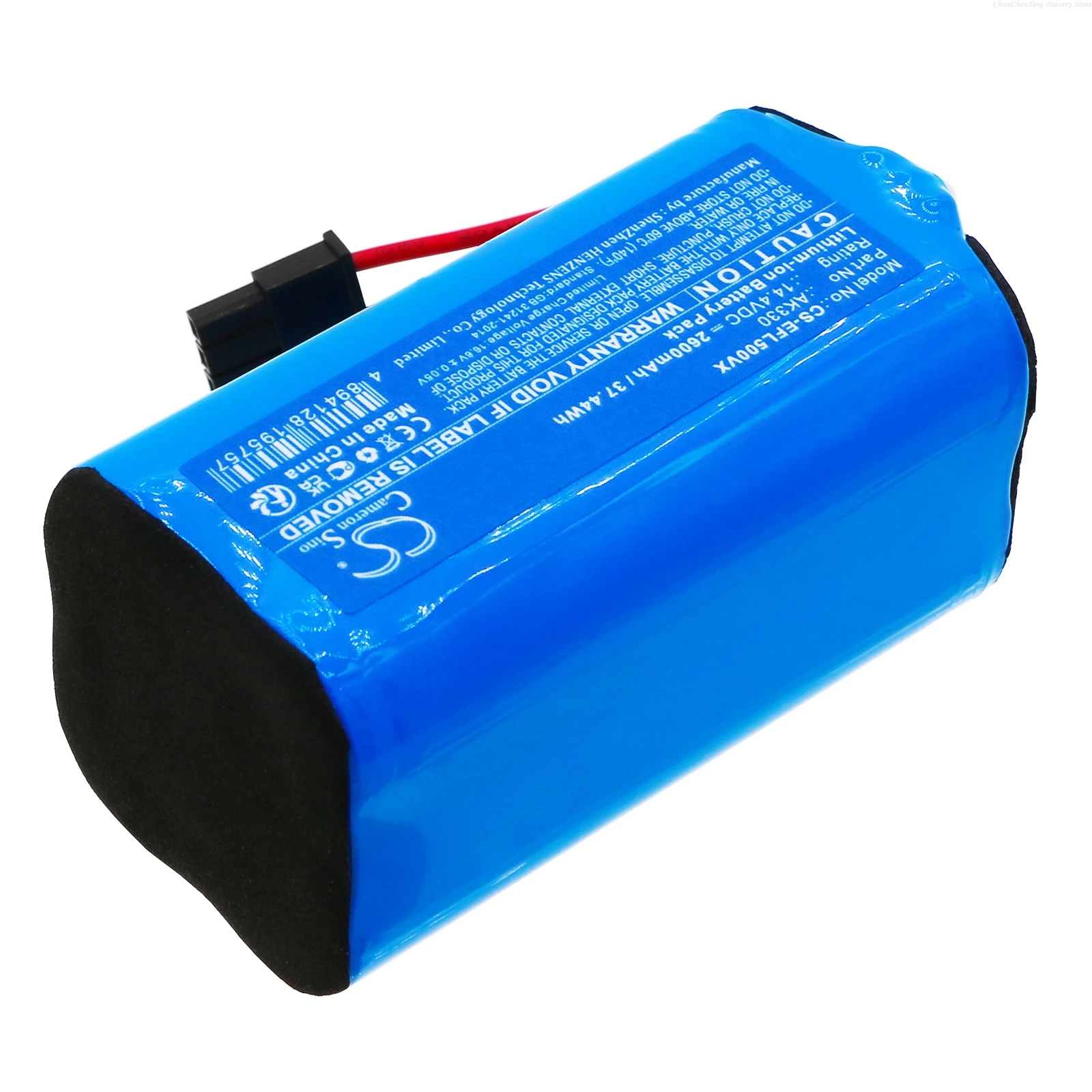 Cameron Sino 14.4V 2600mAh/3350mAh Replacement Vacuum Battery for Lydsto R1 Edge, For Eufy G50 Hybrid T2212 Clean L50 L60 T2265