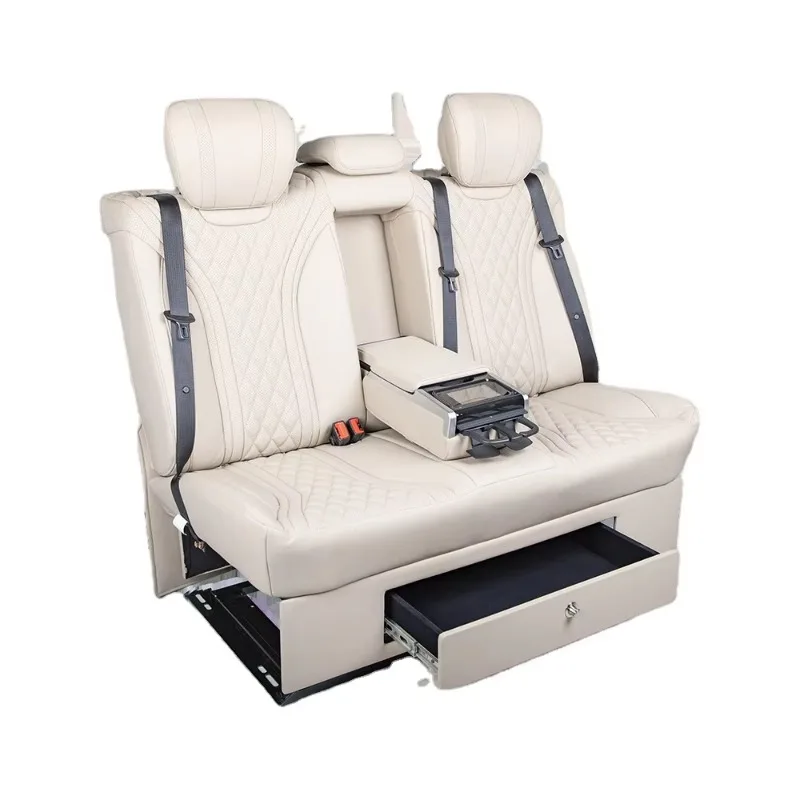 Electric VIP Luxury Back Seat Flat Sofa Bed For Modification MPV Limousine Van Odyssey Elysion Previa Grand Voyager