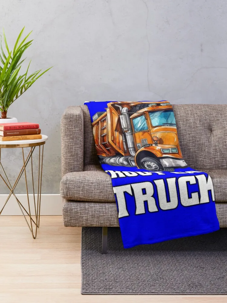 Occupation Garbage Truck Waste Hauler Life Is Waste Without Garbage Trucks Throw Blanket Luxury Brand Fashion Sofas Blankets