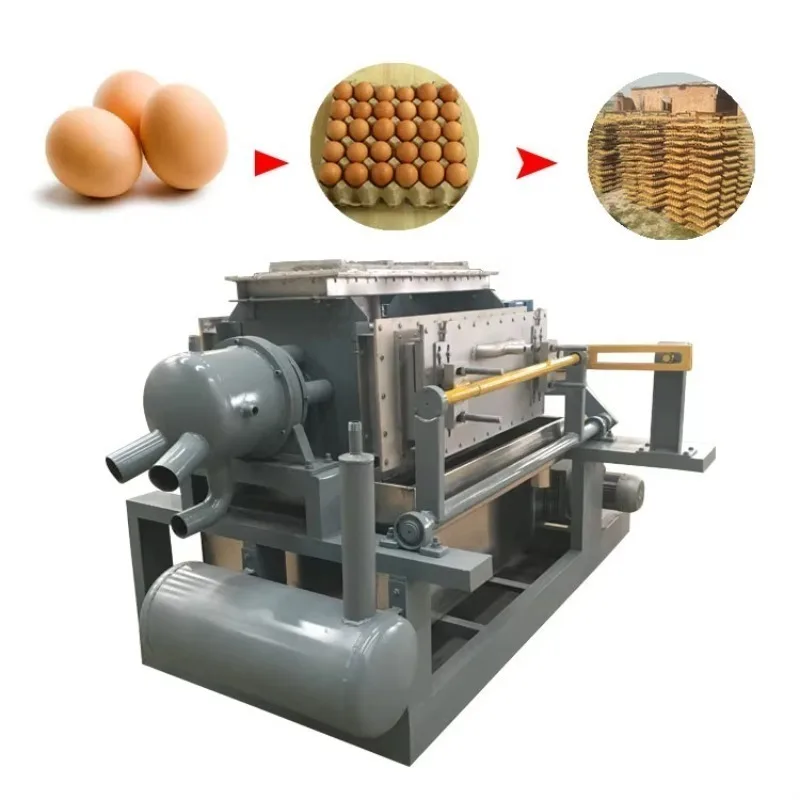 Low Price Automatic Egg Tray Machine Making Automatic Egg Trays Stacking Machine recyclingWaste Paper Egg Tray Making Machine
