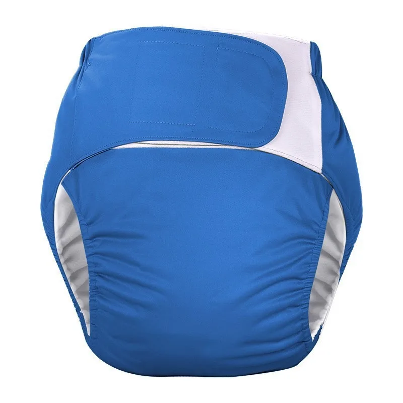 세탁 가능한 성인용 천 기저귀, 벨크로 누수 방지 요실금 팬츠, 침대에 누워 있는 노인을 위한 실용적인 가정 간호 솔루션