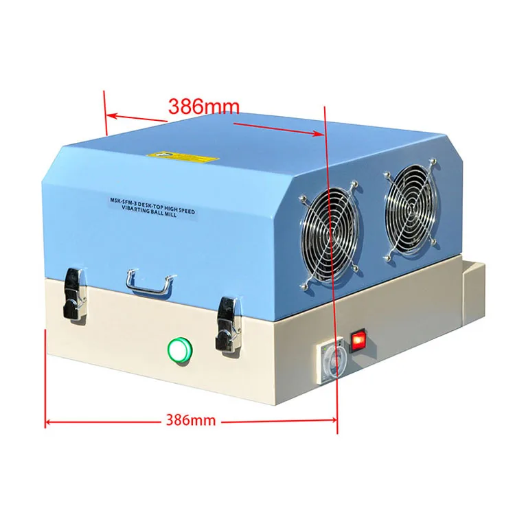 SFM-3 Compact High Speed 3D Ball Mill with Two Jars (80ml SS & Nylon) for Lab