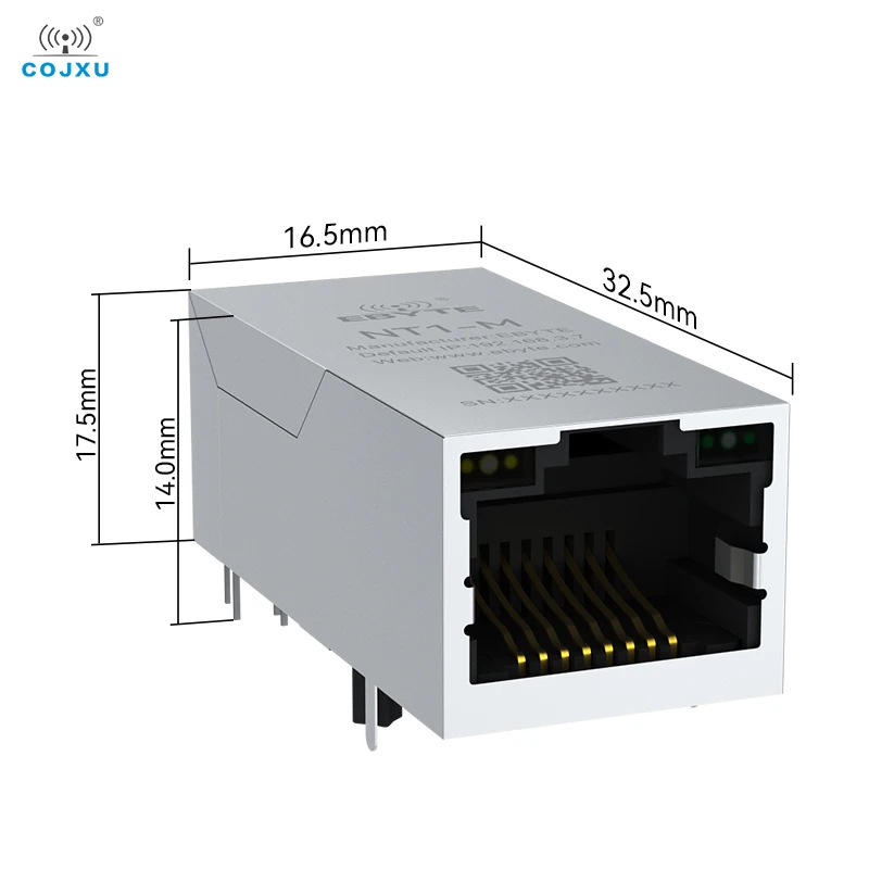 TTL Serial to Ethernet NT1-M 10M Serial to Network Port RJ45 Ultra Small Size Modbus Gateway TCP to RTU IoT MQTT COJXU