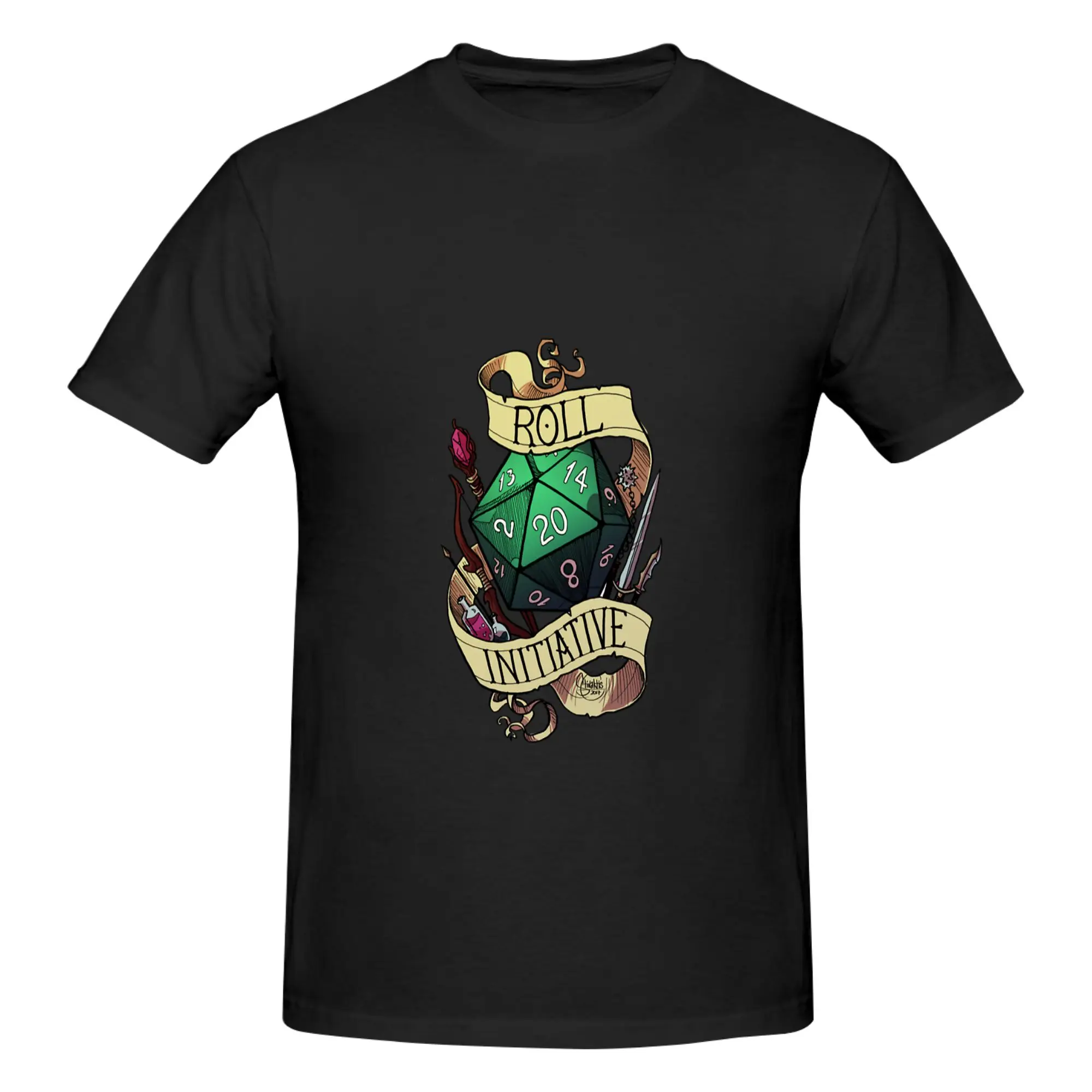 Funny Roll Initiative  Men's Printed T-Shirt Unisex T shirtT Shirt