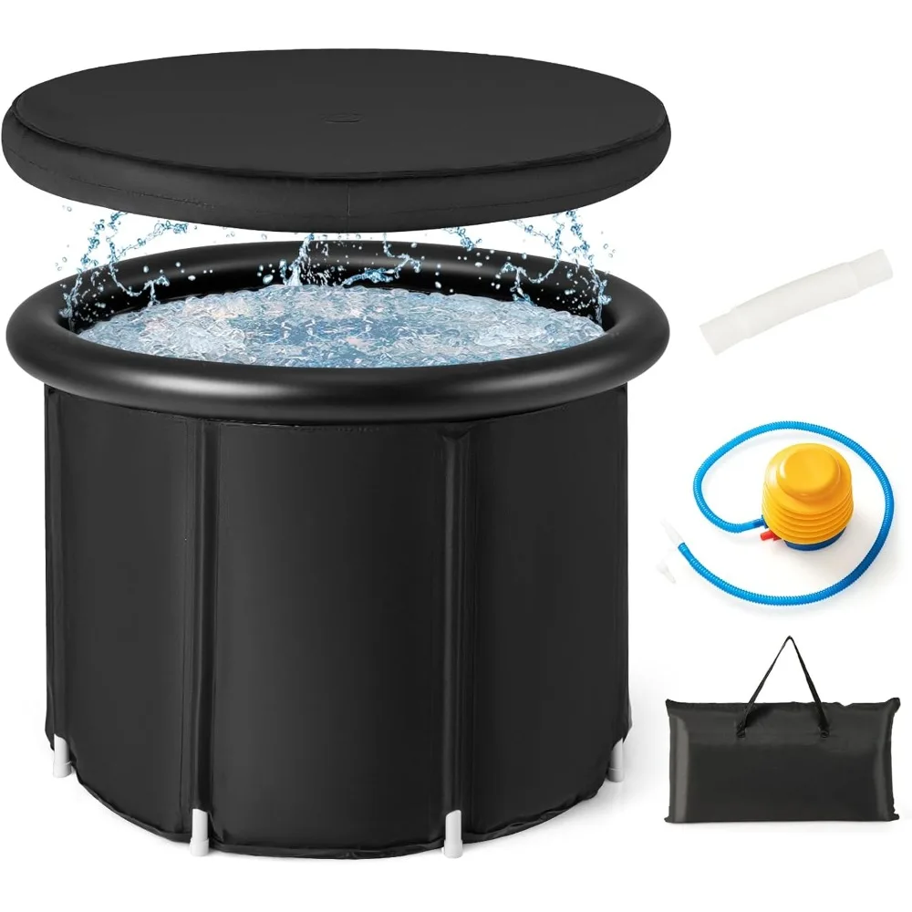 

XL Ice Bath Tub for Athletes, 116 Gal Large Cold Plunge Tub with Cover for Cold Water Therapy Recovery