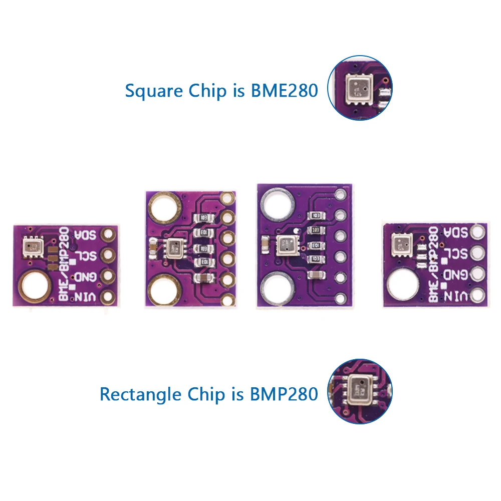 디지털 기압 고도 센서, 고정밀 및 습도 온도 모듈, 3in 1, BME280, 3.3V, BMP280, 5V, I2C, SPI