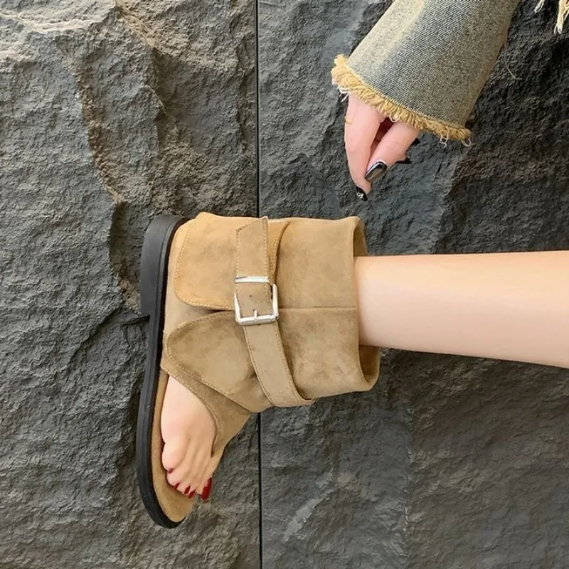 

Women's Boutique Retro Western Ankle Boots for Skirt Combinations 2026 Summer New Stylish Versatile Cowboy Inspired Short Boots