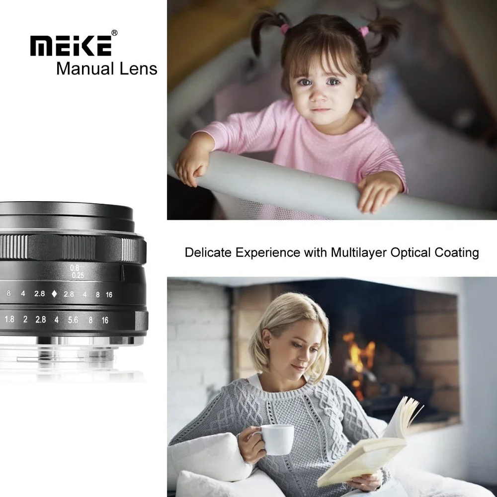 Meike 25mm f1.8 Groothoek Handmatige Focus APS-C Lens voor Fujifilm X-mount X-A1 X-A10 X-A2 X-A3 X-at X-M1 XM2 X-T1 X-T10 X-T2 X-T20