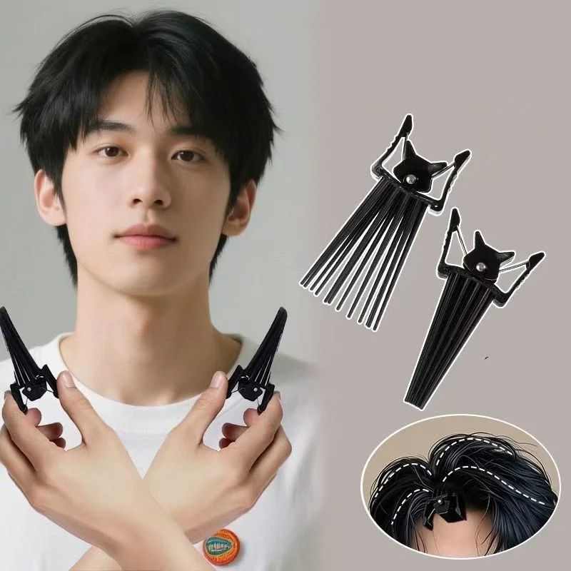 1set Fluffy Hair Curling Styling Tools Hair Root Fluffy Snap Clip Wide and Toothed Texture Comb Barber Hairdressing Accessories