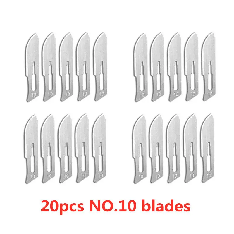 Mini Short Handle No. 10/11/12/15 Scalpel Surgical Sharp Portable Knife Blades For Plant Repair DIY Carving Unpacking Tool