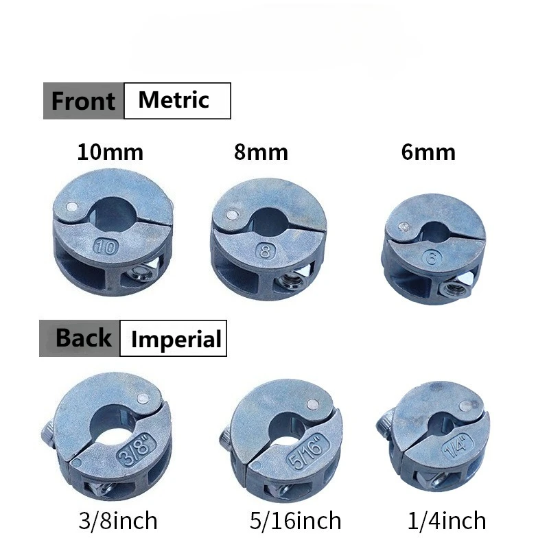 1Set 6/8/10mm Metric Bit Limit ring Woodworking Drilling Depth Limit Twist Bit Fixed Thrust Ring Locking Ring With Wrench