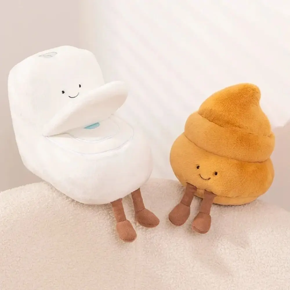 Toilet Cleaner POOP Roll Paper Plush Toys Cloth Doll Funny Cleaner Toilet Plush Doll Soft Cute Doll Funny Toilet Doll Kids