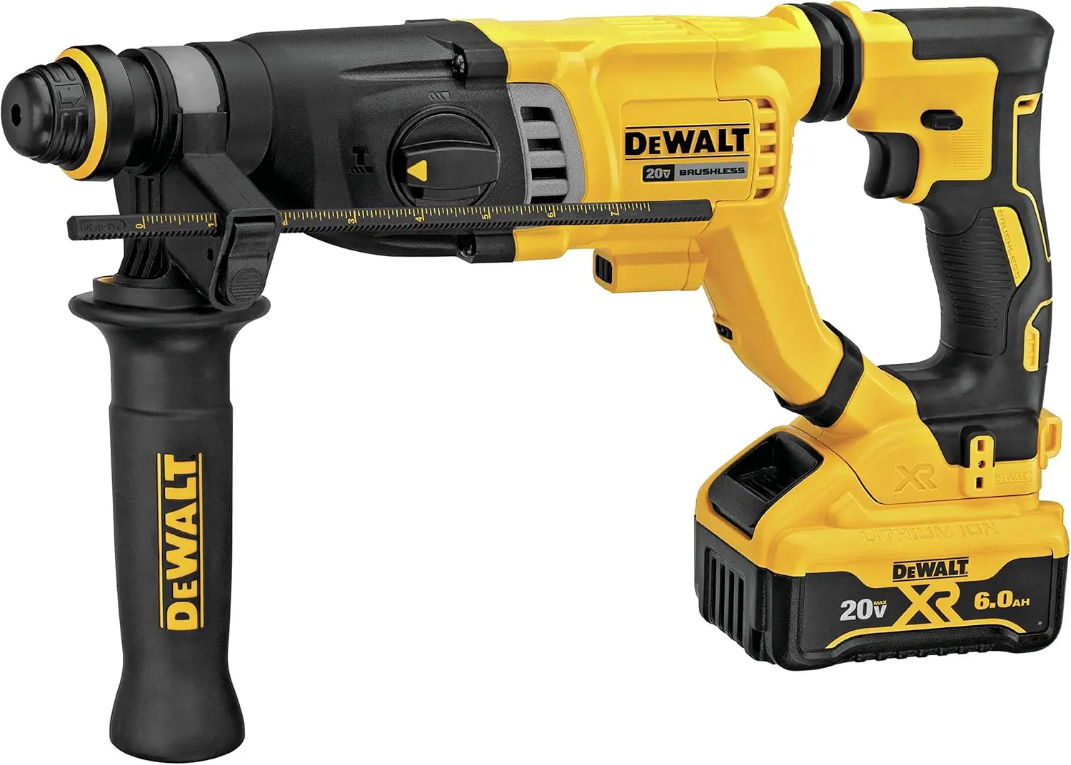 

DEWALT 20V MAX Rotary Hammer, SDS Plus Kit, 1-1/8-Inch, Cordless (DCH263R2)