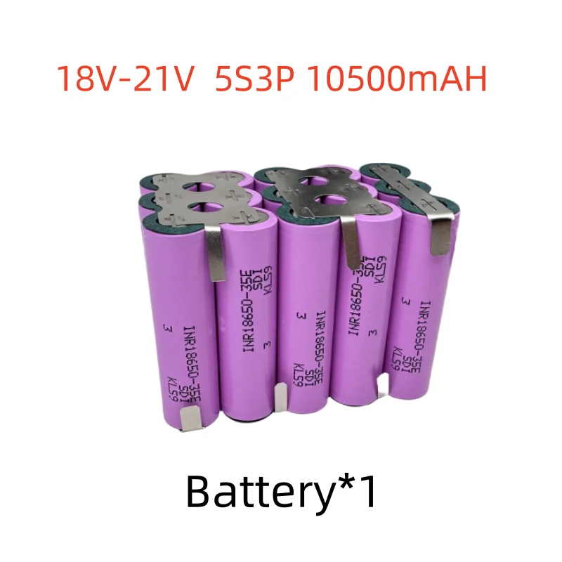 5S2P 5S3P 5S4P 2S1P 18650 35E 3500mAh/7000mAh electric drill 8.4V  21V 35E  rechargeable lithium battery electric screwdriver