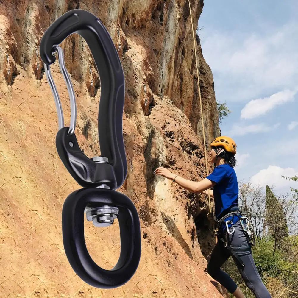 Swing Swivel Universal ความแข็งสูงความปลอดภัยหัวเข็มขัดหมุนอลูมิเนียมอัลลอยด์ความปลอดภัยหัวเข็มขัดหมุนสําหรับออกกําลังกาย