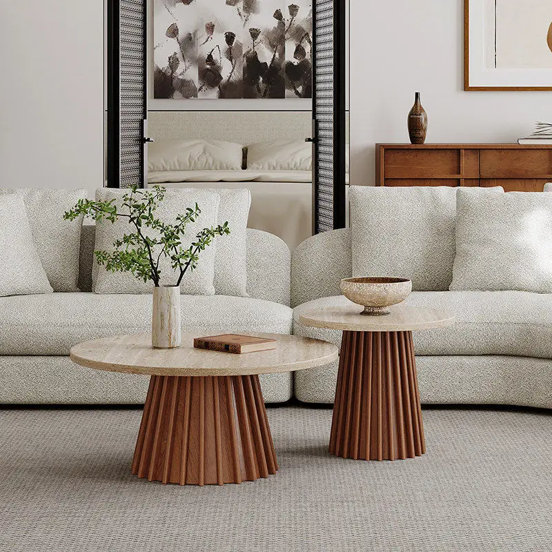 

Indoor High Quality Coffee Tables Luxury Business Wooden French Center Tea Table Living Room Hotel Tavolino Da Salotto Furniture