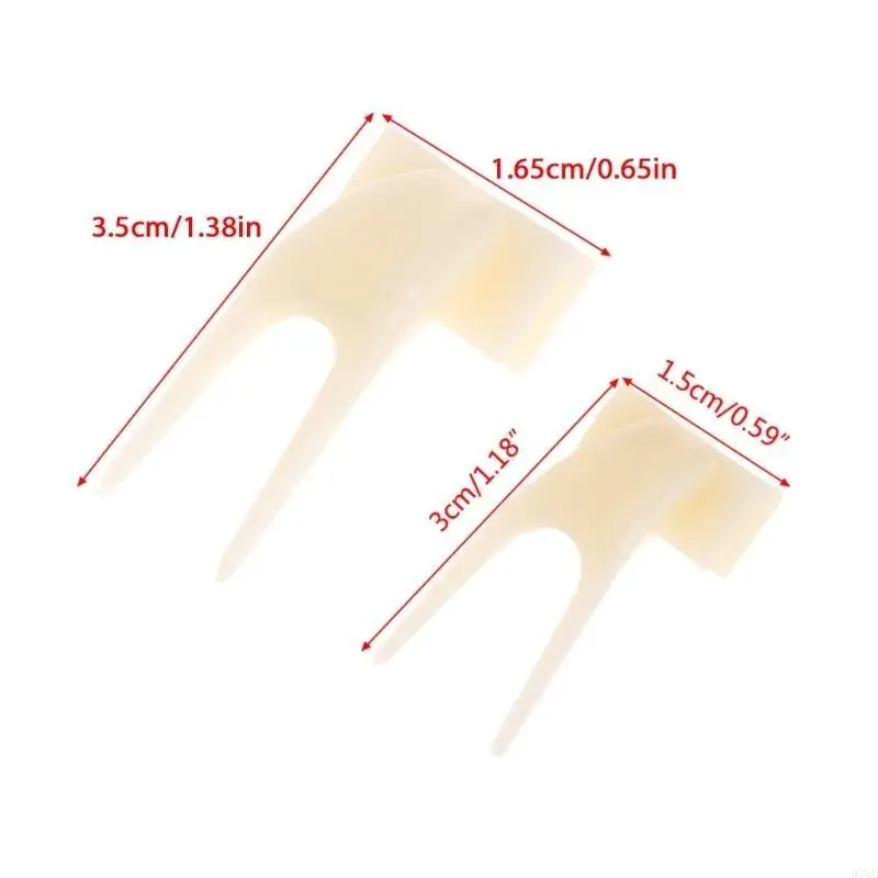 97QD 2-Pack Bird Holder Safe Resin Plastik Buah Garpu Perlakukan Tusuk Tanah Sayuran