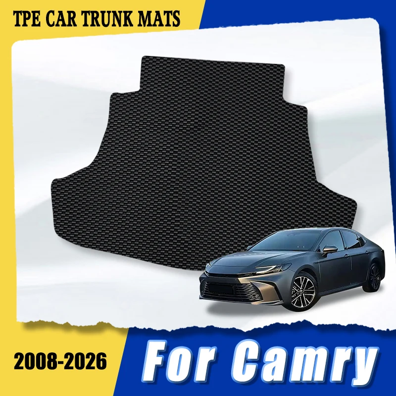

Грузовой вкладыш из ТПЭ на заказ, подходит для Toyota Camry 2008-2026, коврик в багажник, сверхпрочный, водонепроницаемый, противоскользящий, легко чистящийся, аксессуары для интерьера
