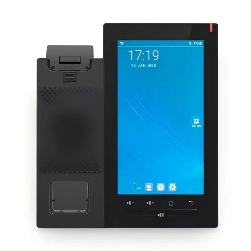 KEXINT FIP-7220، هاتف VoIP متطور مع شاشة لمس LCD ملونة مقاس 7 بوصات، 20 حسابًا SIP، شبكة جيجابت إيثرنت ثنائية المنفذ، PoE #6