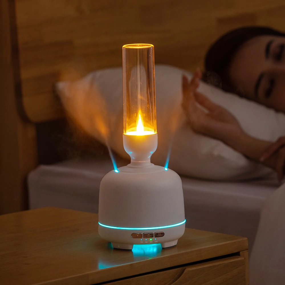 AromaNano Night Light Aroma Mist Essential Oil Sweet Aroma Diffuser Aromatherapy De Parfum Fire Flame Aroma Diffuser