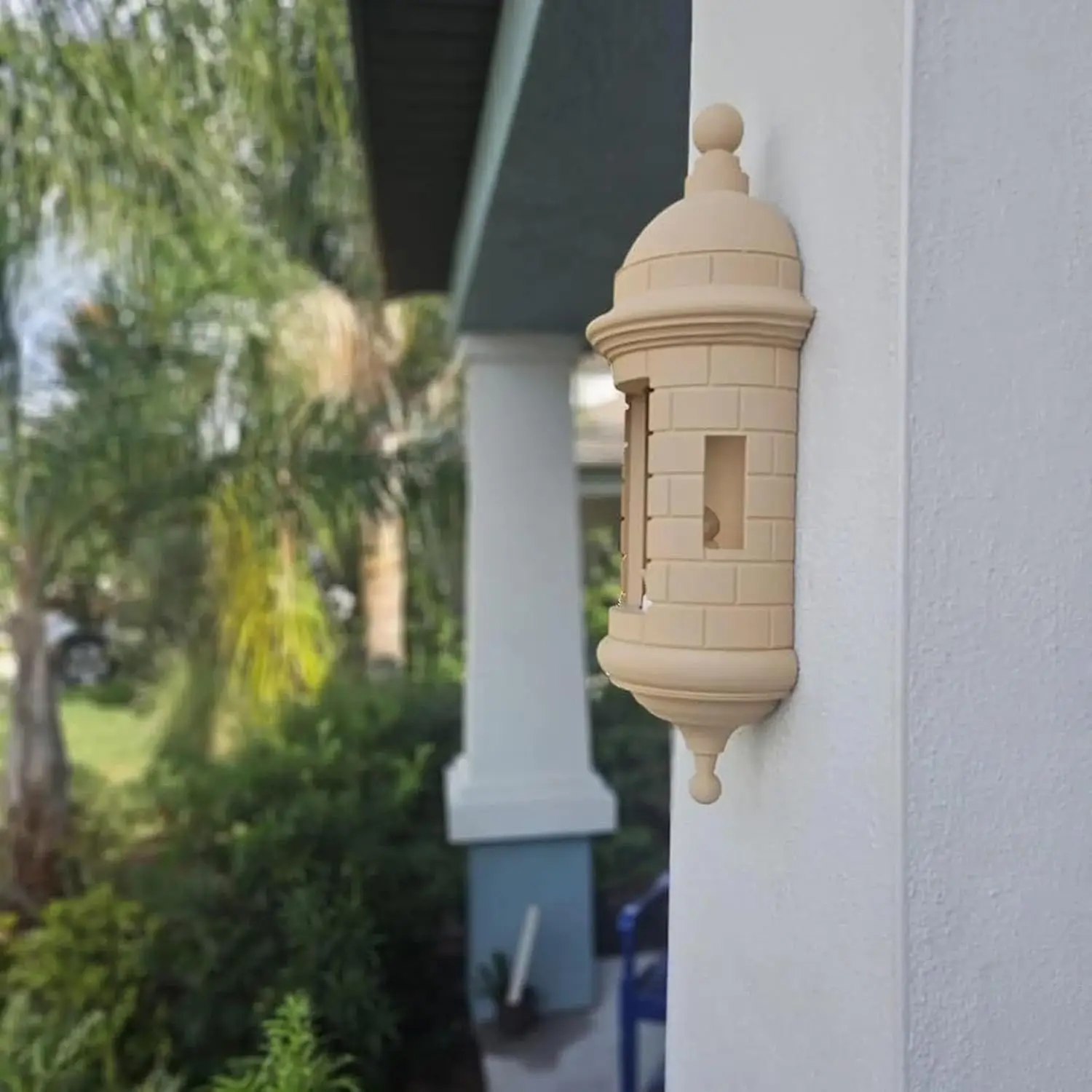Lámpara Coqui de pared Garita Puerto Rican, decoración del hogar hecha a mano, iluminación ambiental cálida, regalo de recuerdo de Puerto Rico para el orgullo Boricua