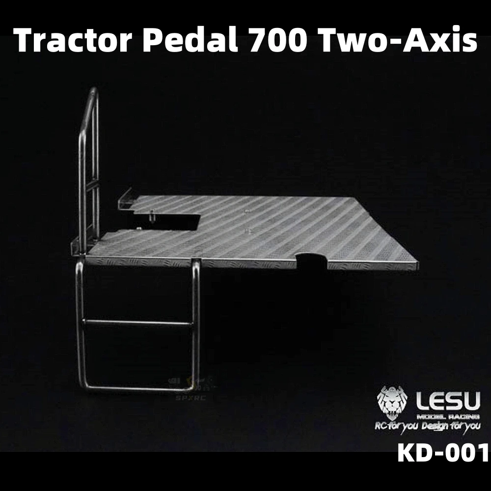 

Педальный трактор KD-001, нержавеющая сталь для 1/14 Tamiya RC HINO700, двухосевой прицеп с дистанционным управлением, самосвал, модифицированный
