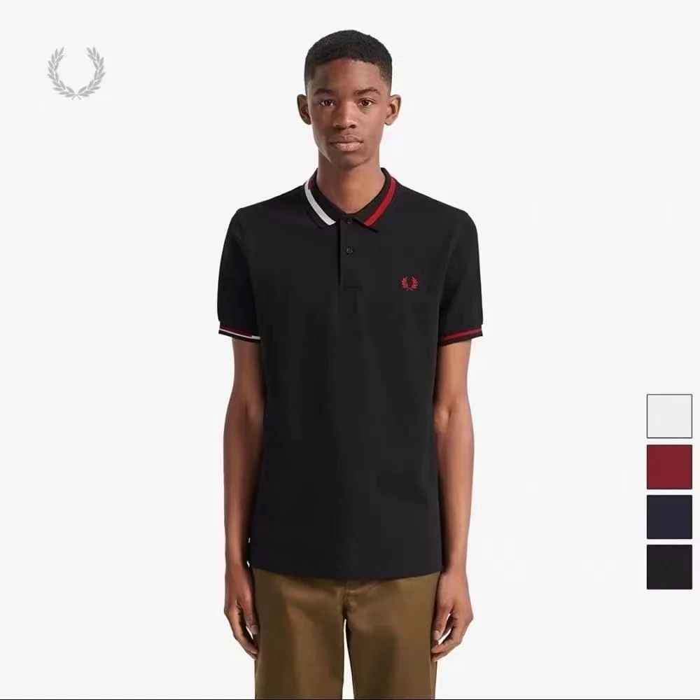 

Мужская футболка с коротким рукавом FP Barley с прошитым воротником, дышащая, влагоотводящая, легкая, летняя, для делового и повседневного стиля