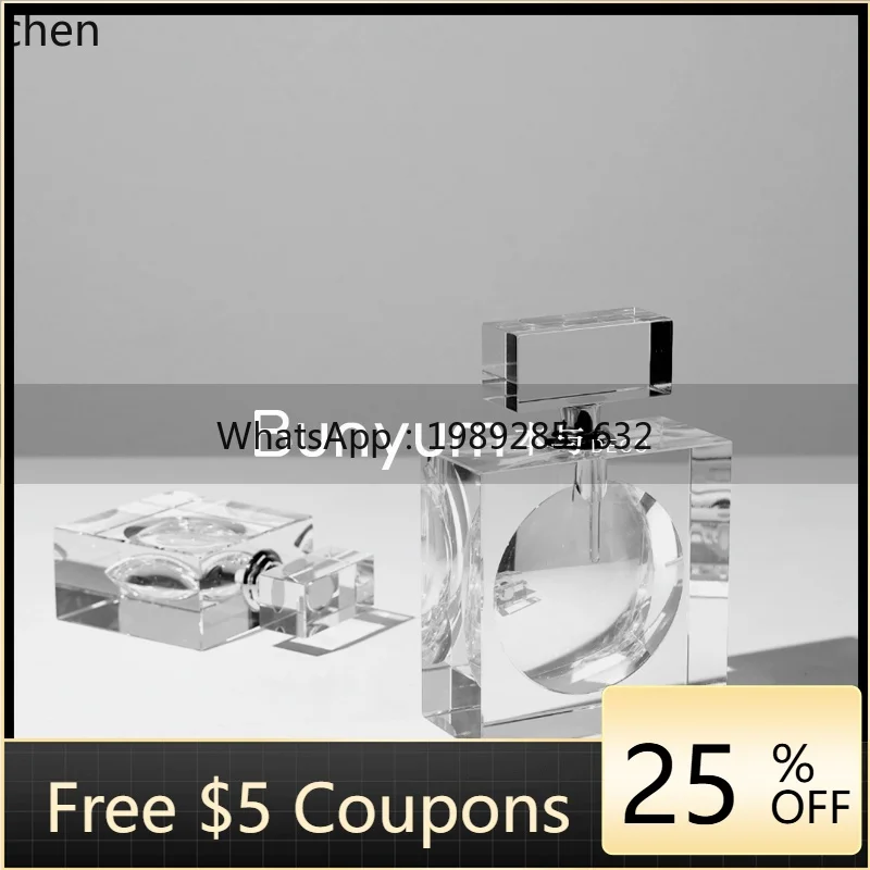 

light luxury perfume bottle model room crystal ornament living room bedroom desktop decoration