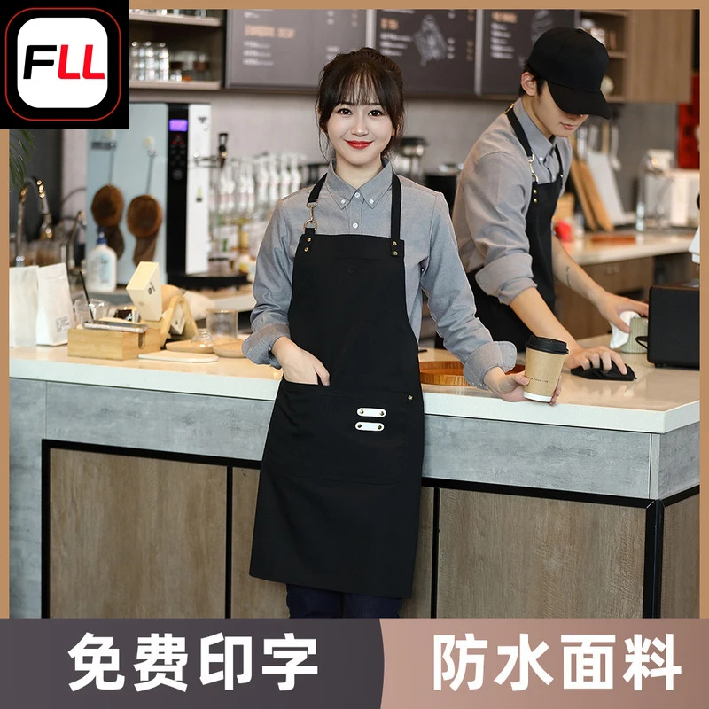 

Водонепроницаемый фартук с завязками на шее (белый) для ресторанов, кафе, работы официантов, цветочных магазинов, супермаркетов, кондитерских.