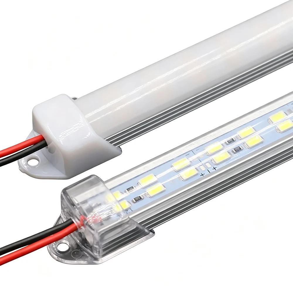 5PCS 50cm DC12V/24V SMD5630 LED Rigid Strip High Brightness LED bar light with PC cover for kitchen under cabinet Lights