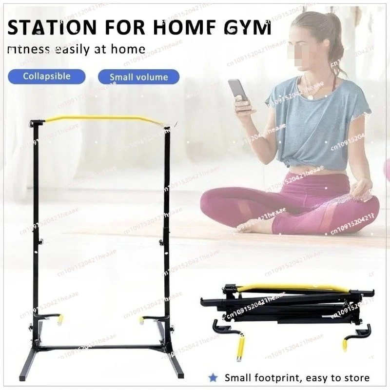 Suitable for,Foldable Power Tower 200LBS Pull Up and Dip Bar for   Multifunctional Fitness Equipment for Home Gym,
